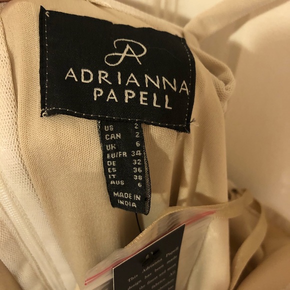 Adrianna Papell Beaded floral blouson gown BNWT - Picture 7 of 10